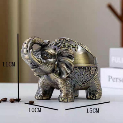 gạt tàn chú voi đứng bằng đồng ( tặng sét 4 cọ vệ sinh vòi ám nội địa nhật )