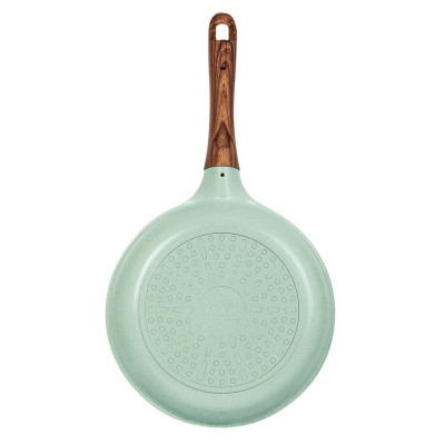 Chảo đúc 7 lớp chống dính đáy từ dùng trên mọi loại bếp Greencook GCP06-24 size 24cm, sâu 6.2cm, hàng y hình-Hàng chính hãng