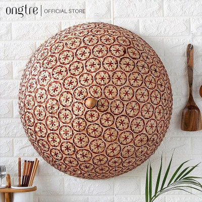 Lồng bàn đậy thức ăn ONGTRE, lồng bàn bằng tre tròn cao cấp thân thiện môi trường | ongtre (Vietnam)