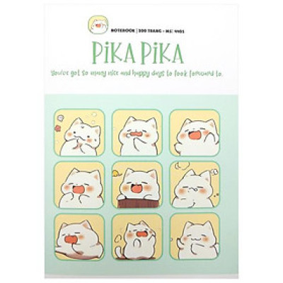 Tập Sinh Viên Pika Pika - Kẻ Ngang - 200 Trang 70gsm - Hải Tiến 4405 (Mẫu Bìa Giao Ngẫu Nhiên)