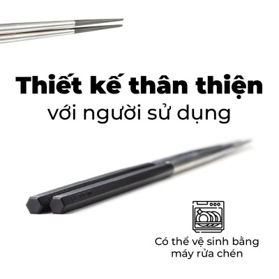 KAI - Select 100 - Đũa thép không gỉ - 33cm