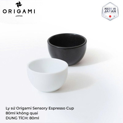 Ly sứ ORIGAMI Sensory Espresso Cup 80ml không quai