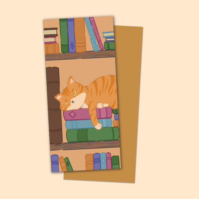 [1 Cái Ngẫu Nhiên] Bookmark Kẹp Sách, Dấu Trang Họa Tiết Hình Mèo Dễ Thương - SBOOKS