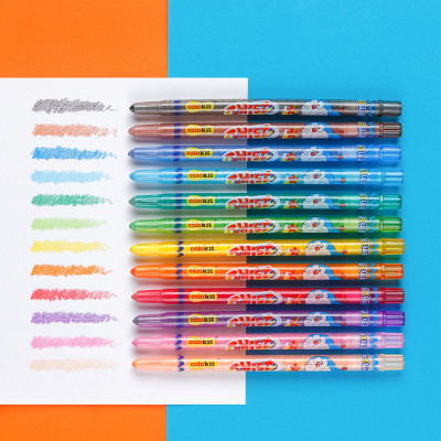 Bút Sáp Vặn Thiên Long TCR-C04/DO (12 Màu)