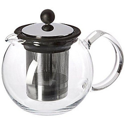 Bình pha trà kiểu Pháp Bodum Assam tay cầm thủy tinh 500ml/1L 1807-16/1801-16, xuất xứ Bồ Đào Nha