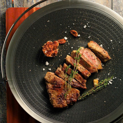 Chảo nướng Inox 3 lớp đúc liền khối chống dính Blackcube Plus 34cm