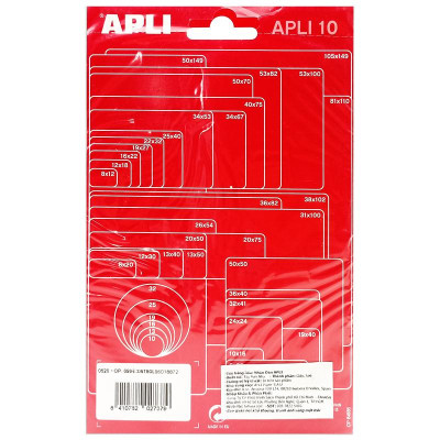 Nhãn Dán Xanh Lá 10 Miếng 13 APLI - 2737