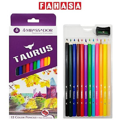 Hộp 12 Bút Chì Màu Dài - Kores Ambassador