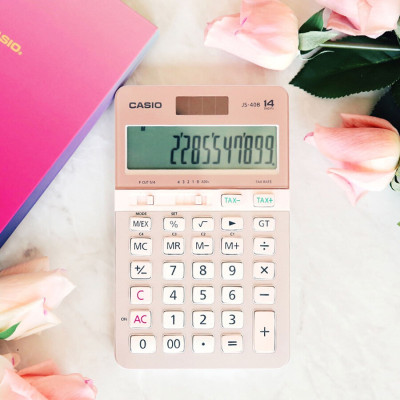 Máy Tính Để Bàn Casio JS-40B-PK - Hồng