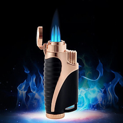 Vỏ Hộp Quẹt Bật Lửa Khò 3 Tia  COB-399 Kèm Đục I Ga Tiện Lợi Đẹp Độc Lạ - Dùng Gas Cao Cấp