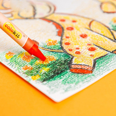 Bộ 3 Bút Sáp Màu Colokit CR-C015 - 10 Màu