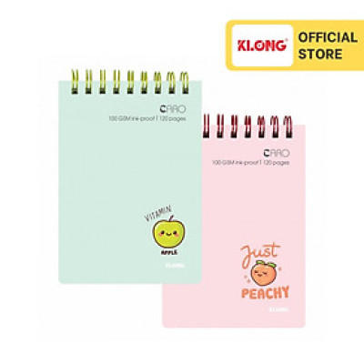 Sổ Caro lò xo kép ngang KLONG B7 120 trang 100/76; MS: 934