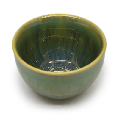 06 Cốc trà  không chân Đông Gia  - xanh  crystal 14