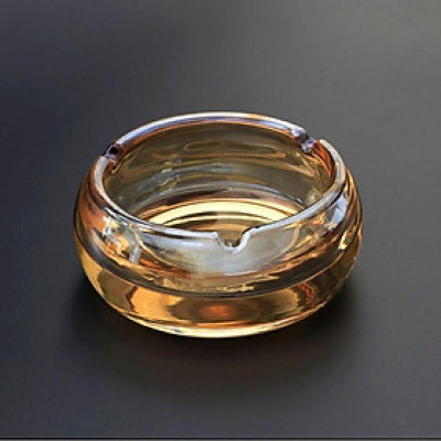 Gạt tàn thủy tinh vàng cao cấp G006