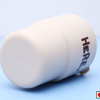 Ly cốc có nắp tiện lợi, giữ nhiệt nóng lạnh đều được 320ml, chất liệu nhựa PP (màu kem)