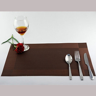 Combo 6 Miếng lót bàn chống trượt, cách nhiệt để bát đĩa Nhà của Mẹ kích thước 45x30cm  - màu giao ngẫu nhiên