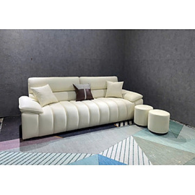 Sofa phòng khách Juno sofa Vikki NK2025 KT 2m2 kèm 2 đôn tròn