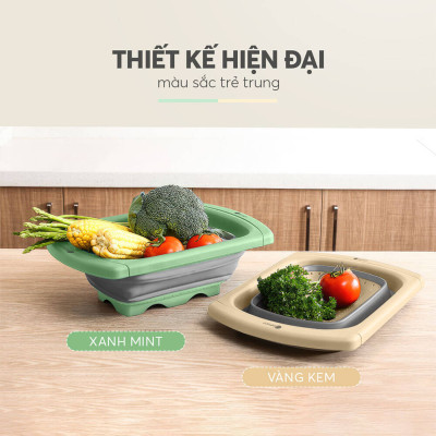 Rổ Gấp Gọn Kê Bồn Rửa Bát Elmich EL8411, Hàng Chính Hãng, Tay Cầm Điều Chỉnh, Nhanh Ráo Nước - JoyMall
