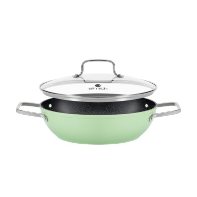 Nồi lẩu chống dính vân đá Elmich El-5553GY28 size 28cm  - Hàng chính hãng