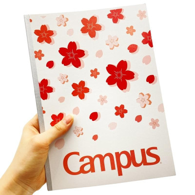 Vở Sakura B5 Kẻ Ngang Có Chấm 80 Trang ĐL 70g/m2 - Campus NB-BSKR80 (Mẫu Màu Giao Ngẫu Nhiên)