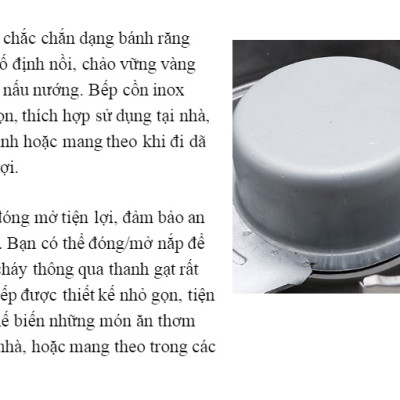 Bếp cồn inox Rainy cao cấp - Hàng Chính Hãng