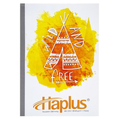 Combo 5 Tập Souvenir Kẻ Ngang 200 Trang ĐL 58-60g/m2 - Haplus 5761 (Mẫu Màu Giao Ngẫu Nhiên)