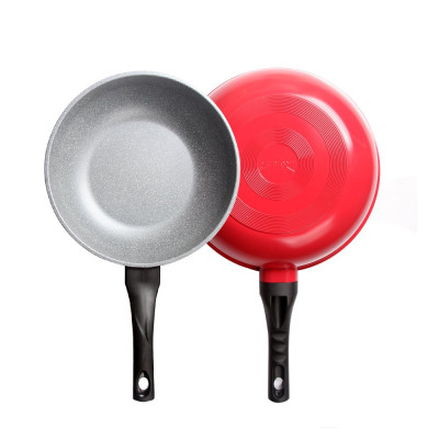 [Tặng cặp nhấc nồi silicon cao cấp] Bộ nồi chảo chống dính vân đá cao cấp Hàn Quốc Kims Cook dày dặn, nắp kính cường lực size 20+24 cm và chảo sâu lòng size 28cm