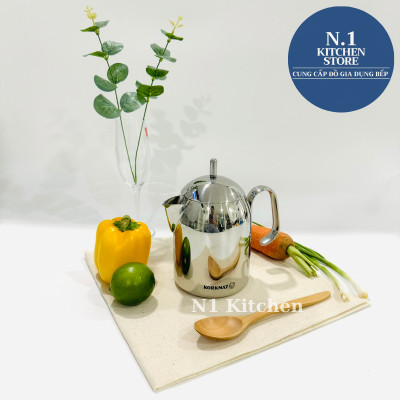 Bình ấm cà phê inox cao cấp Korkmaz Perla 0.85 lít - A283 - Hàng Chính Hãng