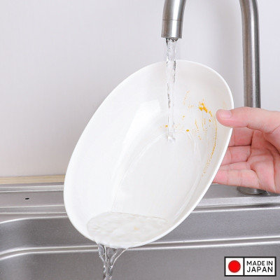 Đĩa bầu dục sâu lòng màu trắng 1.0L 