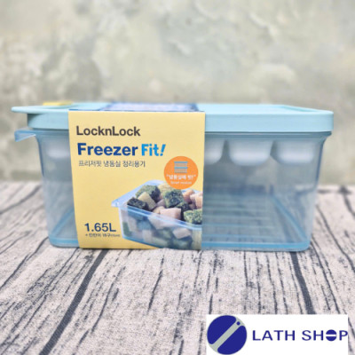 Hộp Bảo Quản Thực Phẩm, Trữ Đông LocknLock HFL104D18 Kèm Khay Đá 18 Viên Sản Xuất Hàn Quốc -1.65L