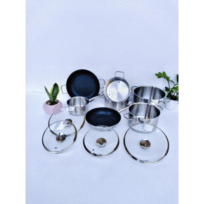 Bộ nồi chảo inox Balay 7 món