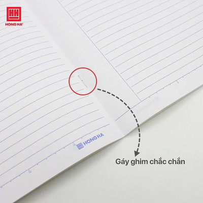 Vở Hồng Hà 72 trang kẻ ngang 7mm gáy ghim Sao mai Live Music 1693 định lượng 55 - 57gsm độ trắng 84% ISO Khổ vở 170 x 240mm (khổ nhỏ)
