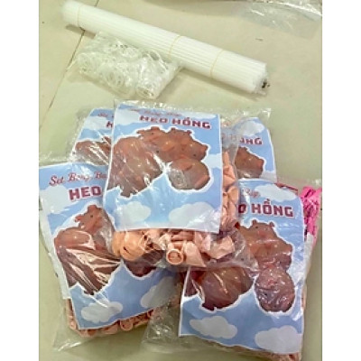Set bóng bay Lợn Hồng hot - Trang trí sinh nhật