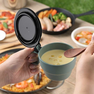 Cốc uống nước Inomata có nắp đậy an toàn giúp giữ gìn vệ sinh cốc & đồ uống bên trong - nội địa Nhật Bản