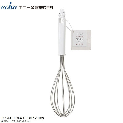 Dụng cụ đánh trứng tạo bọt Echo Usagi 26.5cm - Hàng nội địa Nhật Bản nhập khẩu chính hãng