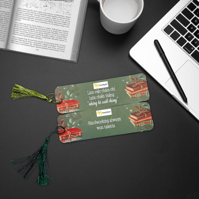 Combo 03 cái Bookmark đánh dấu sách truyền cảm hứng có tua rua (ngẫu nhiên)