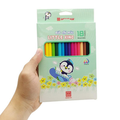 Hộp 18 Bút Chì Màu Little King - Hồng Hà 8125