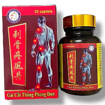 Viên uống đau nhức xương khớp Gai cốt thống phong đơn - Hộp 30 viên - Xuất xứ Malaysia - Mã số 1508