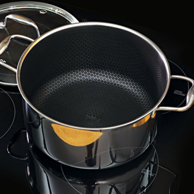 [Hàng chính hãng] Nồi nông inox iMat Blackcube 22cm, Cao 9.8cm, Thể tích 3.2l, Phủ chống dính Daikin-Nhật Bản thế hệ mới