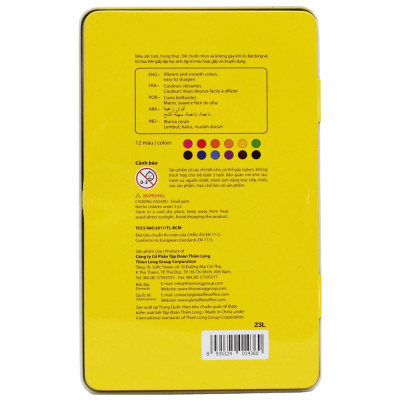 Hộp 12 Bút Chì Gỗ Đen Black Wood Colored Pencils - Colokit CPC-C029