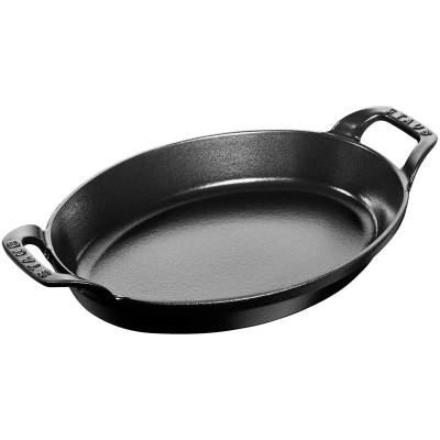 Staub - Khay oval màu đen - 37cm (B)