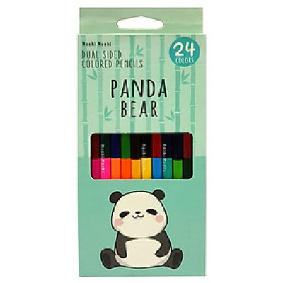 Chì Màu Moshi 2 Đầu 24 Màu 006 - Panda Bear