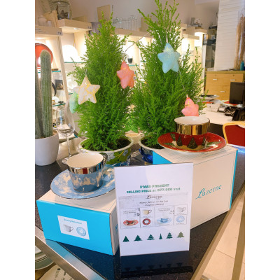 Bộ Ly Trà & Coffee Giáng Sinh (Tặng Kèm Thìa Coffee)