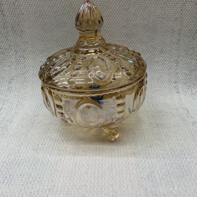 THỐ ĐƯNG MỨT TẾT THỦY TINH CÓ CHÂN MÀU VÀNG ( GIAO NGẪU NHIÊN ) - VD22