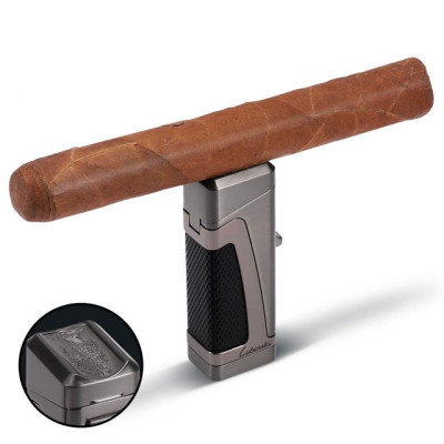 Vỏ Hột Quẹt Bật Lửa Khò Gas 3 Tia Cực Mạnh Kiêm Đục Lỗ Ga Tiện Dụng Lubinski YJA-10019 - Dùng Gas Cao Cấp