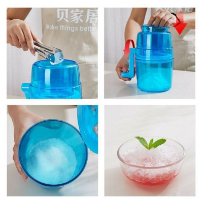 Máy bào đá tuyết mini cầm tay, Máy xay đá bào bằng tay 2 lưỡi bào đá tuyết cực mịn - Chính hãng MINIIN 