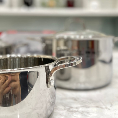 Bộ 3 Nồi Inox 3 Lớp Liền Khối Kalpen Kazler KZ1 Size 16,20,24cm Chuẩn Đức