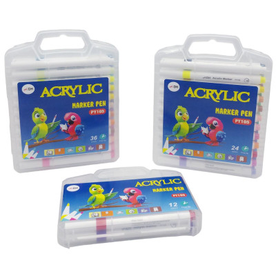 Hộp 36 Bút Lông Màu Acrylic Marker Pen - DH PY105