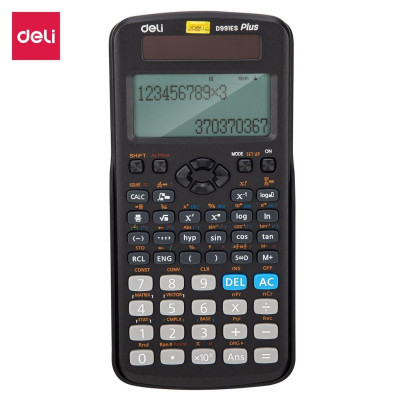 Máy tính Học sinh Cấp 2, kỹ thuật Deli - 417 chức năng - Được phép mang vào phòng thi - ED991ES