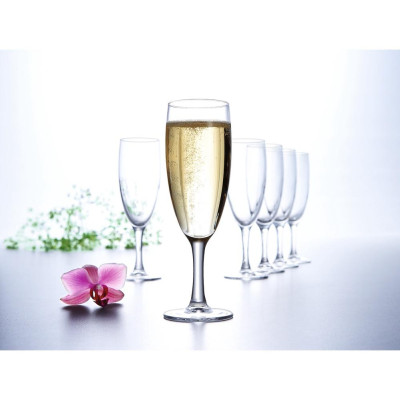 Ly Rượu Champagne Thuỷ Tinh Luminarc Elegance 170ML - bộ 6 cái - 12063